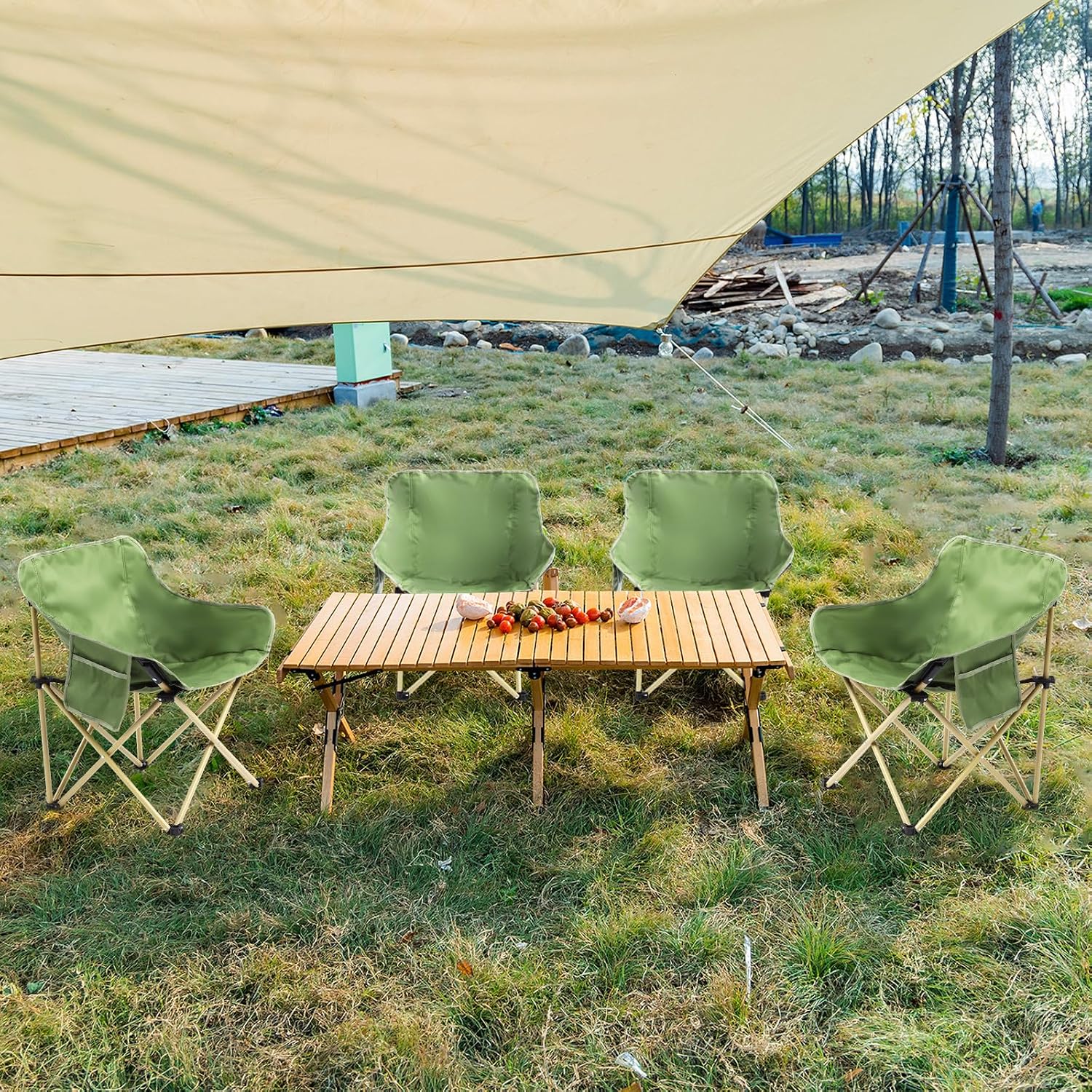 Lightweight Camping Chairs With High Load Capacity (Set Of 2) - Image 2